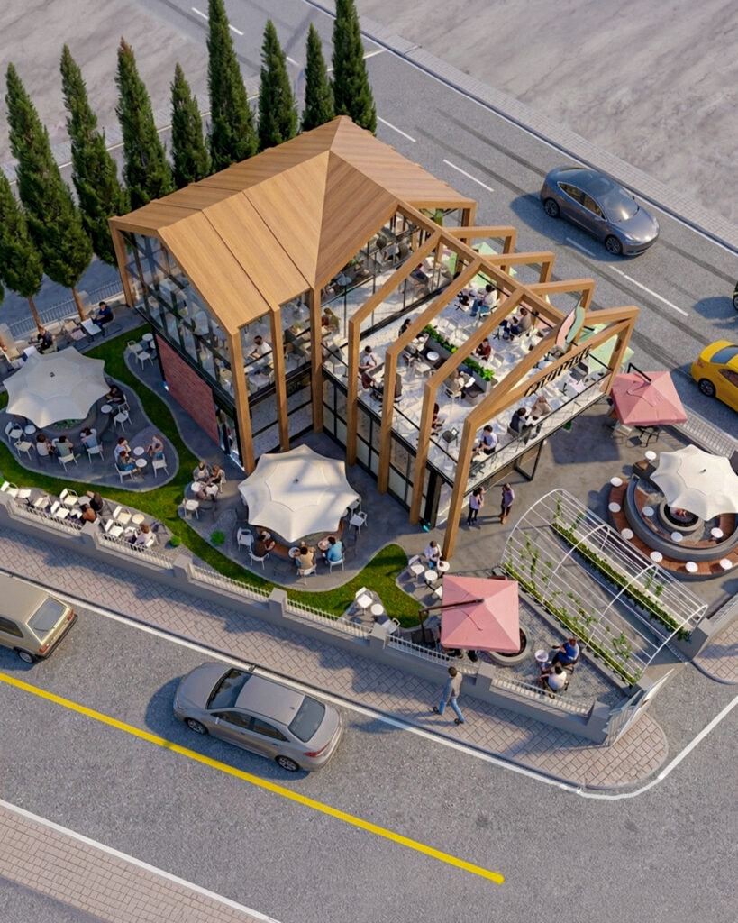 Modern Villa Café Mimarisi